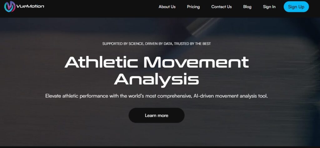 AI athletic movement analysis