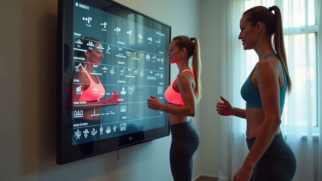 how to set up a smart fitness mirror